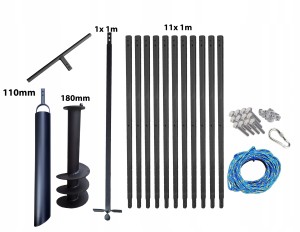 Wiertnica ręczna do studni 180mm 12m + szlamówka