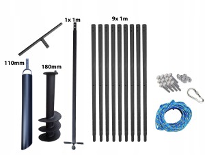Wiertnica ręczna do studni 180mm 10m + szlamówka