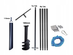 Wiertnica ręczna do studni 180mm 5m szlamówka 110