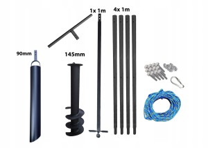 Wiertnica ręczna do studni 145mm 5m szlamówka 90mm