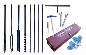 Wiertnica ręczna geologiczna 4 narzędzia do 5m