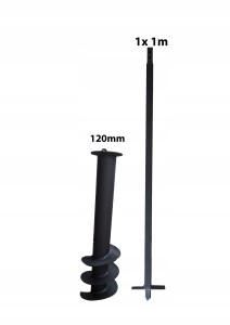 Wiertnica ręczna do studni świder 1m 120mm