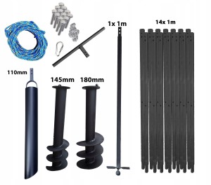 Wiertnica ręczna studni 15m 145+180 szlamówka 110