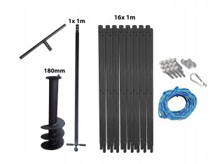 Wiertnica ręczna do studni 17m 180mm PWSAM