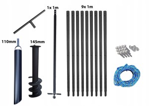 Wiertnica ręczna studni 145mm 10m szlamówka 110mm