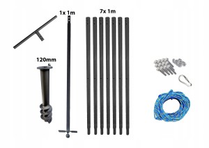 Wiertnica ręczna do studni 120mm 7m