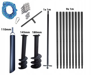 Wiertnica ręczna do studni 145+180mm 10m szlamówka