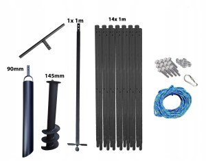 Wiertnica ręczna do studni 15m 145mm szlamówka 90