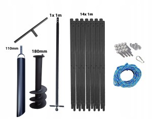 Wiertnica ręczna do studni 15m 180mm szlamówka 110