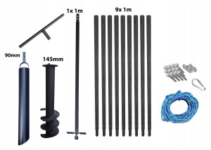 Wiertnica ręczna studni 145mm 10m szlamówka 90mm