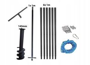 Wiertnica ręczna do studni 145mm 7m