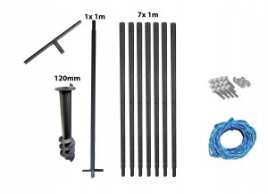 Wiertnica ręczna do studni 120mm 8m