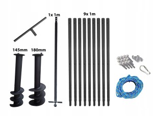 Wiertnica ręczna do studni 145 + 180mm 10m