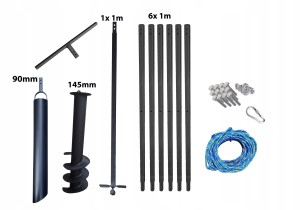 Wiertnica ręczna do studni 145mm 7m + szlamówka 90mm