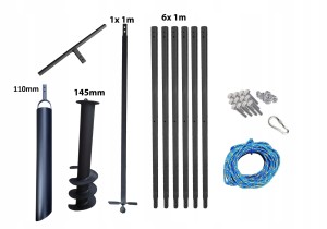 Wiertnica ręczna do studni 145mm 7m + szlamówka
